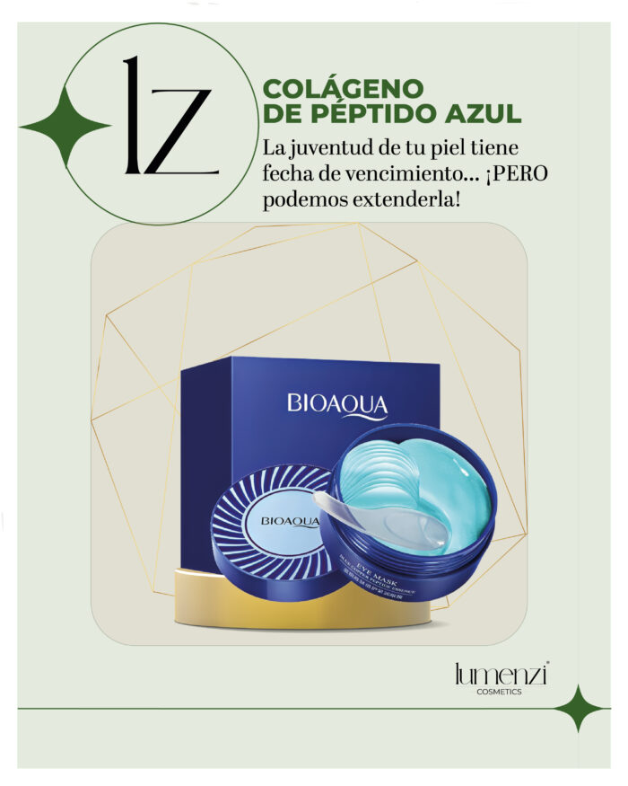 Mascarilla Ojos BIOAQUA Péptido Cobre Azul🚚 🎁 Adiós Ojeras y Líneas!
